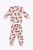 Lale Desenli Kız Çocuk Pijama Takımı - 5