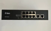 Nif Ttec 10120PG 8 Port 10/100M PoE 2 Port 10/100/1000 Gigabit Uplink Tak Çalıştır 120W PoE Switch - 1