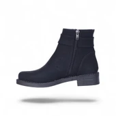 Alens A4 Siyah Nubuk Kadın Düz Bot thumbnail 3