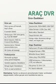 Araç İçi Dikiz Aynası DVR Kamera 3 Kamera HD 1080p  Gece Görüşlü Araç Kamerası - 5