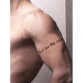 Asla Yalnız Yürüme Tattoo Geçici Dövme Şablonları Kına Kalıpları thumbnail 2