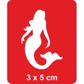 Denizlerin Aşkı Deniz Kızı  Tattoo Geçici Dövme Şablonları Kına Kalıpları thumbnail 1