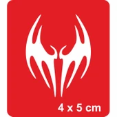 Yarasa Kanatları Tattoo Geçici Dövme Şablonları Kına Kalıpları thumbnail 1