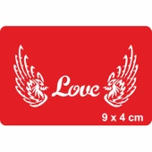 Aşkın Kanatları Var! Tattoo Geçici Dövme Şablonları Kına Kalıpları thumbnail 1