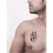 Alman Kurdu Köpek  Tattoo Geçici Dövme Şablonları Kına Kalıpları thumbnail 2