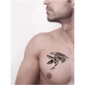 Kartal Saldırısı Tattoo Geçici Dövme Şablonları Kına Kalıpları thumbnail 2