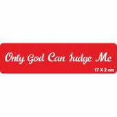 Beni Sadece Tanrı Yargılar El Yazısı Tattoo Geçici Dövme Şablonları Kına Kalıpları thumbnail 1