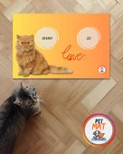 Petmat Kedi Mama Paspası , Kaymaz Taban , Yıkanabilir , Evcil Hayvan Paspası 018-T - 1
