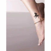 Tek Boynuzlu At unicorn  Tattoo Geçici Dövme Şablonları Kına Kalıpları thumbnail 2