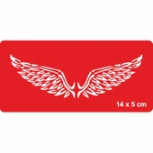 Yüce Melek Kanatları Tattoo Geçici Dövme Şablonları Kına Kalıpları thumbnail 1