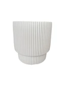 Çift Kalı Çizgili Modern Saksı - 1
