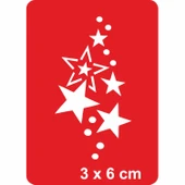 Yıldızlar Işıl Işıl! Tattoo Geçici Dövme Şablonları Kına Kalıpları thumbnail 1