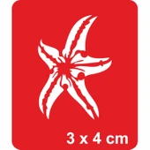 Deniz Yıldızı Tattoo Geçici Dövme Şablonları Kına Kalıpları thumbnail 1