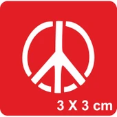 Dünyada Barış Minimal Tattoo Geçici Dövme Şablonları Kına Kalıpları - 1