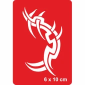 Tribal 67 Tattoo Geçici Dövme Şablonları Kına Kalıpları thumbnail 1