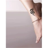 Dikenli Yılan Ejderha Tattoo Geçici Dövme Şablonları Kına Kalıpları - 2