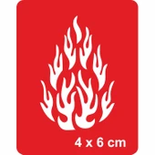 Alevler Tattoo Geçici Dövme Şablonları Kına Kalıpları thumbnail 1