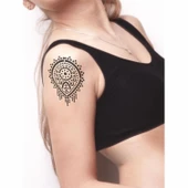 Mandala 361 Tattoo Geçici Dövme Şablonları Kına Kalıpları - 2