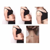 Sihirli Sloganlar 5'li Set Geçici Dövme Kına Şablonu thumbnail 2