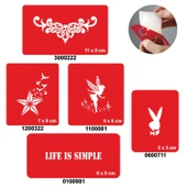 Hayat Basittir 5'li Set Geçici Dövme Kına Şablonu thumbnail 1