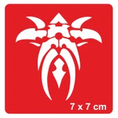 Tribal Çapa Tattoo Geçici Dövme Şablonları Kına Kalıpları - 1