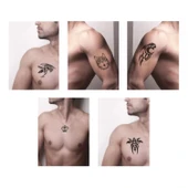 Yalnız Kurt 5'li Set Geçici Dövme Kına Şablonu thumbnail 2