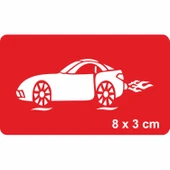 Süratli Spor Araba Tattoo Geçici Dövme Şablonları Kına Kalıpları thumbnail 1