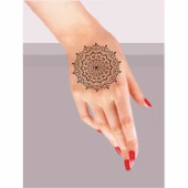 Mandala 355 Tattoo Geçici Dövme Şablonları Kına Kalıpları - 2