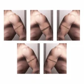 Kol Modelleri 5'li Set Geçici Dövme Kına Şablonu thumbnail 2