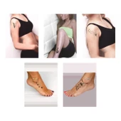 Kuşlar Ve Tüyler 5'li Set Geçici Dövme Kına Şablonu thumbnail 2