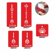 Zarif Parmaklar 5'li Set Geçici Dövme Kına Şablonu thumbnail 1