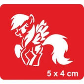 Küçük Midilli At Tattoo Geçici Dövme Şablonları Kına Kalıpları thumbnail 1