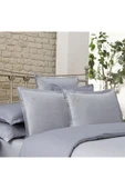 Olive Lila Armürlü Çift Kişilik %100 Pamuk Nevresim Takımı - 2