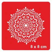 Mandala 355 Tattoo Geçici Dövme Şablonları Kına Kalıpları - 1