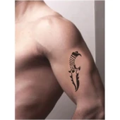 Bel Kama Hançer Bıçak  Tattoo Geçici Dövme Şablonları Kına Kalıpları thumbnail 2