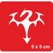 Ejderha Duruşu Tattoo Geçici Dövme Şablonları Kına Kalıpları thumbnail 1