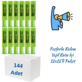 Kraf Fosforlu Kalem 330 Yeşil 144 Adet - 1