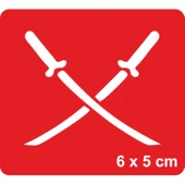 Samuray Kılıç  Tattoo Geçici Dövme Şablonları Kına Kalıpları thumbnail 1