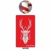 Güçlü Ve Kibar Geyik Geçici Desen Tattoo Geçici Dövme Şablonları Kına Kalıpları thumbnail 1