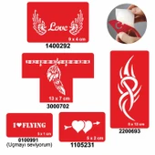 Aşk Kanatlandırır 5'li Set Geçici Dövme Kına Şablonu thumbnail 1