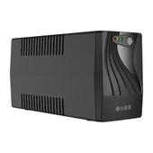 S-link MIGHT U60 600VA UPS 12V7Ah-1 360W Siyah Line-Interactive Kesintisiz UPS Güç Kaynağı - 1