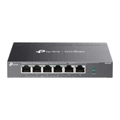 Omada Tp-Link DS106P 4 Port 10-100 Poe+ 2 Port 10-100 Mbps Uplink Switch Çelik Kasa Rack Mount - 1