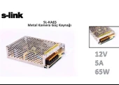 S-link SL-KA65 12V 5A 65W Metal Kamera Güç Kaynağı - 1