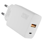 Hytech HY-XE46 Type USB-C 20W PD +USB QC 3.0 Hızlı Ev Şarj Adaptörü - 1