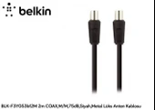 Belkin BLK-F3Y053BF2M 2mT Coax,M-M75db,Siyah,Metal Kablo - 1