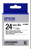 Epson LK-6WBN Standart Beyaz Üzeri Siyah 24mm 9Metre Etiket - 1
