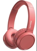 Philips TAH4205 Kablosuz Kulak Üstü Mikrofonlu Bluetooth Kırmızı Kulaklık - 1