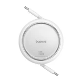 Baseus Free2 Draw Mini Beyaz P10364500211-00 1Mt 100W Pd Makaralı Type-C to Type-C - 1