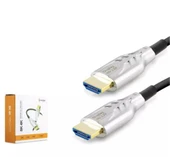 HADRON HDX2051 HDMI KABLO PVC 8K 60HZ 2.1V OPTIC OD8.0 50M SİYAH - 1