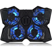 Dexim DNA001 13"-18" 4 Fan Ledli Notebook Soğutucu Stand Özel Sessiz Fan - 1